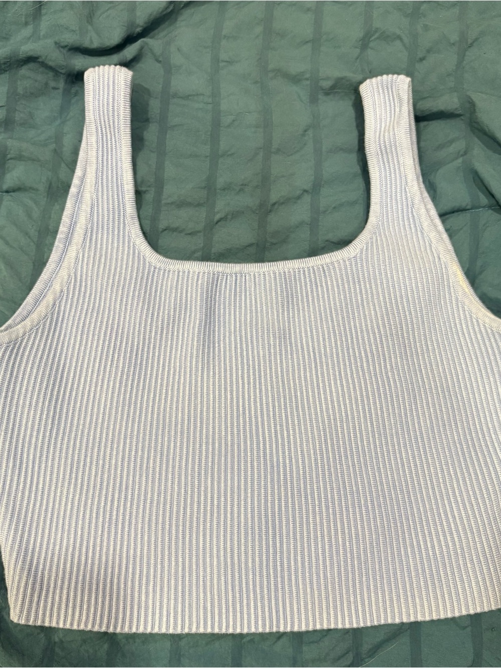 House of Harlow 1960 Light Blue Ribbed Tank